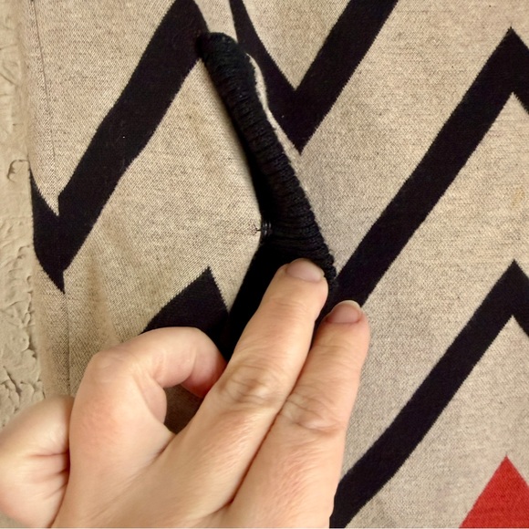 Plenty by Tracy Reese Chevron Pencil Skirt - Red, Black, and Tan - Picture 4 of 11